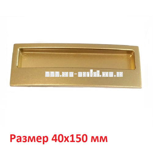 Ручка мебельная GOMME 5385-04 L= 128 мм матовое золото (10425)