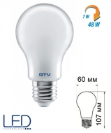 Лампочки LED E27 7W теплый белый 600 Im GTV (16375)